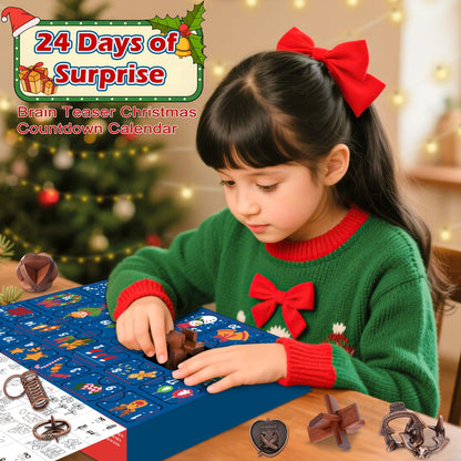 Advent Calendar 2026 Brain Teaser - 24 Days Christmas Countdown for Kids