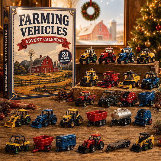 2026 Farm Vehicles Advent Calendar – 24 Tractor & Machinery Charms