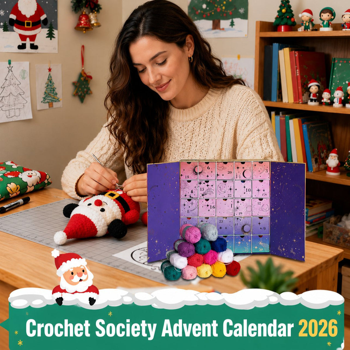 Crochet Advent Calendar 2026 – 25 Days of Yarn, Crochet Tools, Patterns & Creative Surprises
