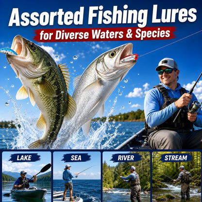 Fishing Lure Advent Calendar, 24 Day Tackle Box Christmas Countdown