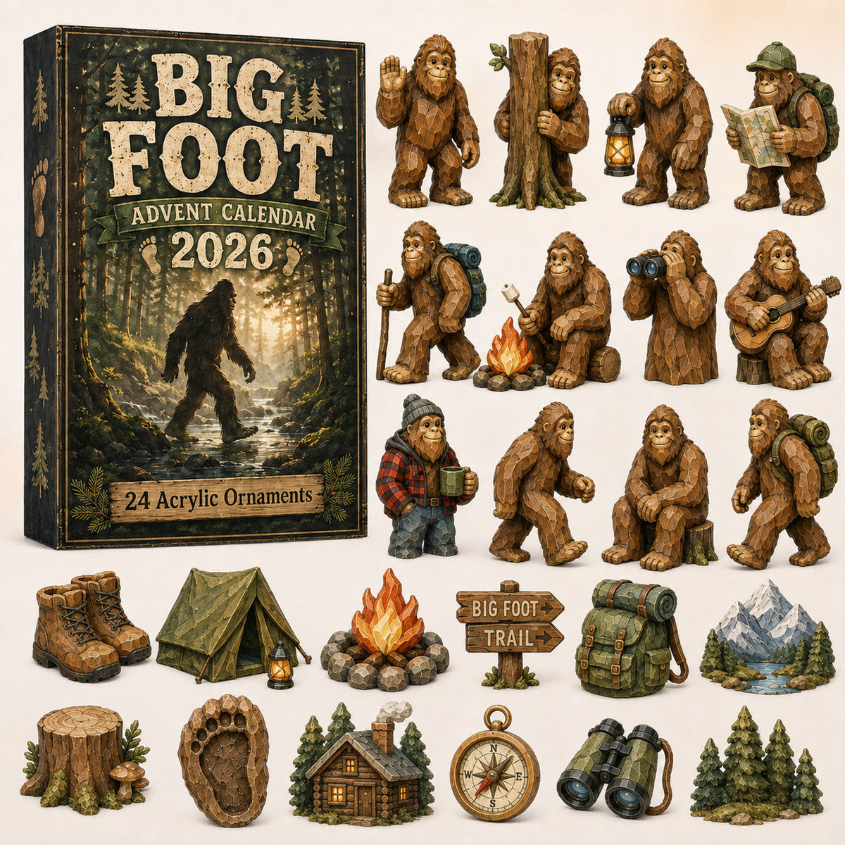 2026 Bigfoot Camping Advent Calendar – 24 Wilderness Surprises