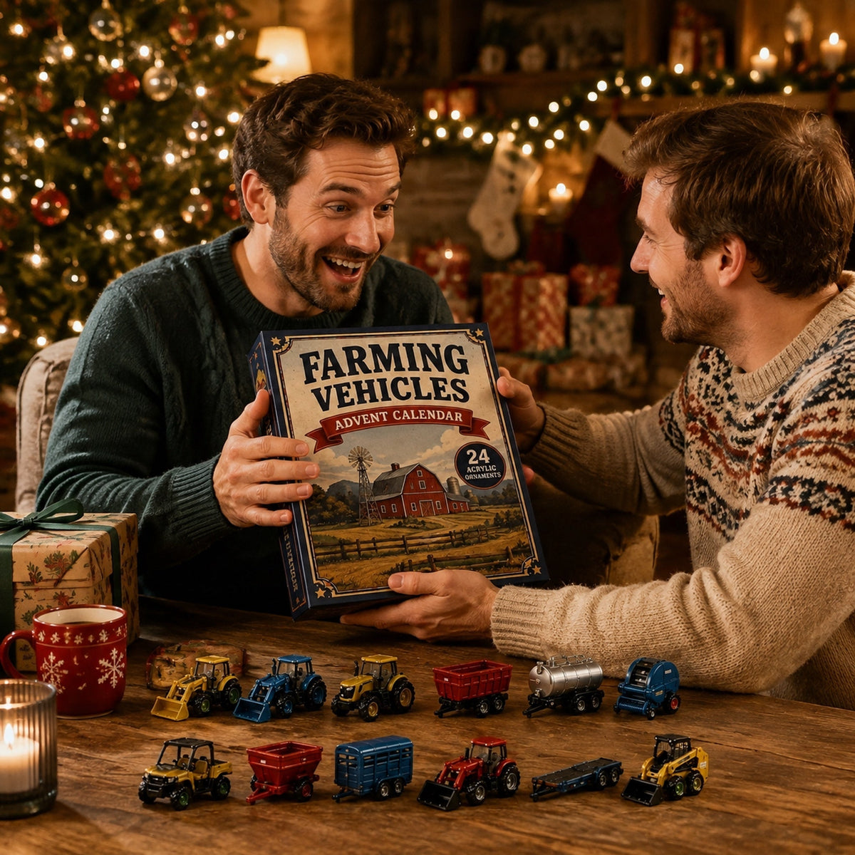 2026 Farm Vehicles Advent Calendar – 24 Tractor & Machinery Charms
