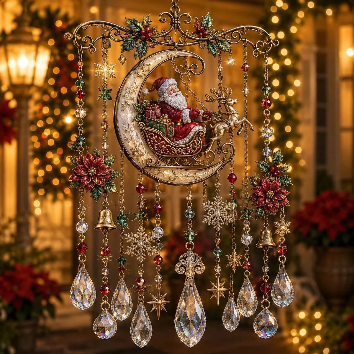 Christmas Crystal Wind Chimes – 10 Festive Hanging Ornament Designs