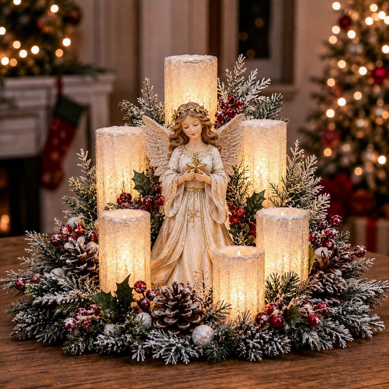 Christmas Flameless LED Candles – 7 Festive Holiday Centerpiece Styles