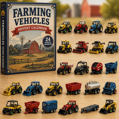 2026 Farm Vehicles Advent Calendar – 24 Tractor & Machinery Charms