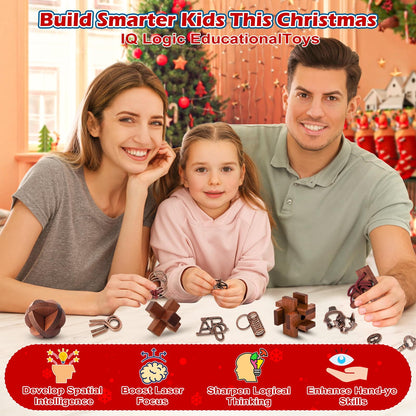 Advent Calendar 2026 Brain Teaser - 24 Days Christmas Countdown for Kids