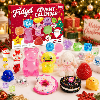 Advent Calendar 2026, 24-Day Countdown Calendar with Cute Squishy Toys
