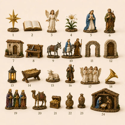 2026 Journey to Bethlehem Advent Calendar – 24 Nativity Treasures