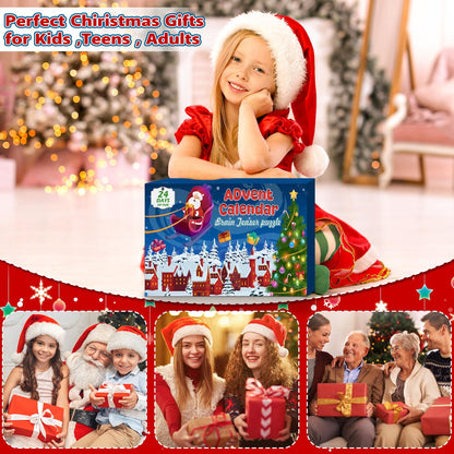 Advent Calendar 2026 Brain Teaser - 24 Days Christmas Countdown for Kids