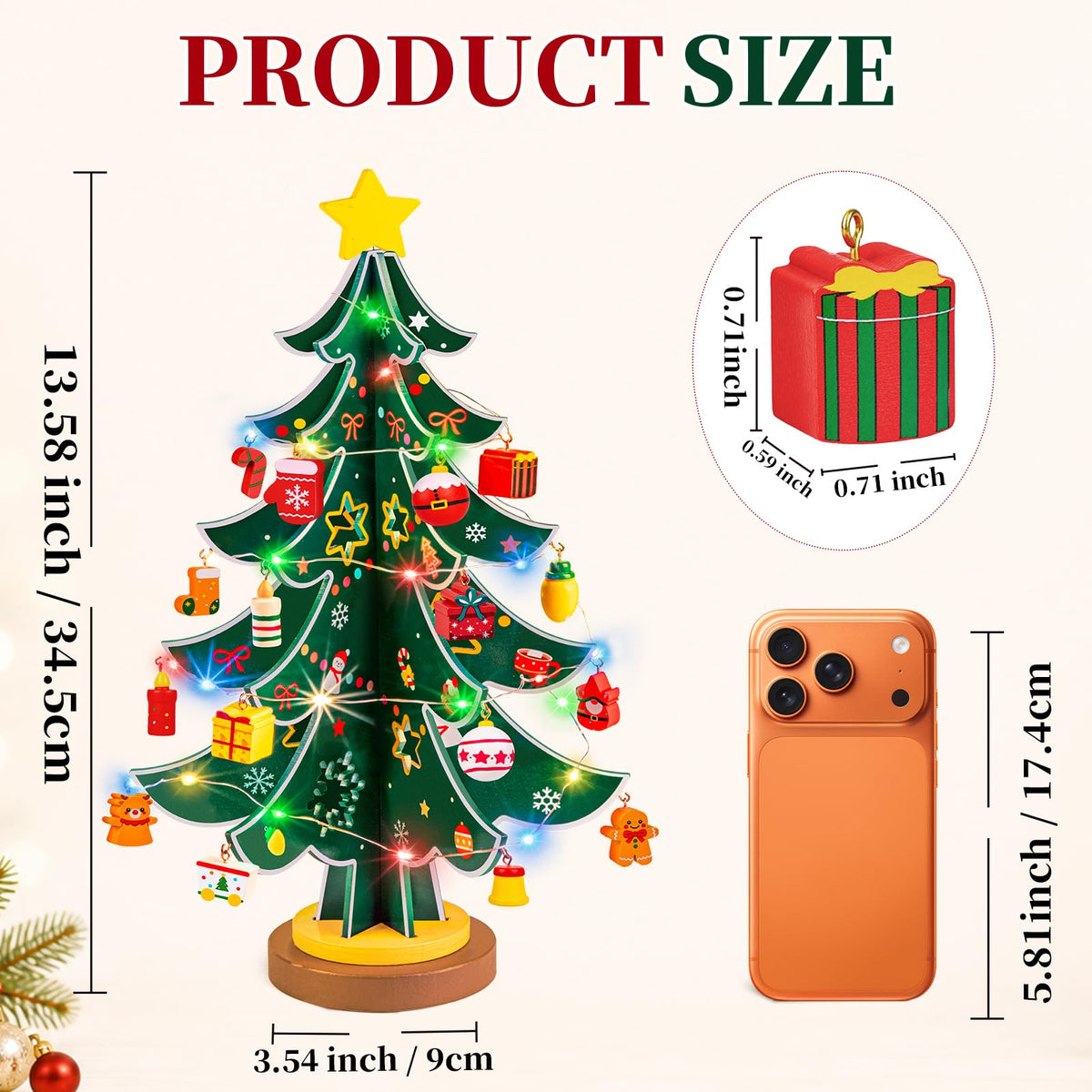 Christmas Tree Advent Calendar 2026 for Kids Adults, 24 Day Countdown Gift