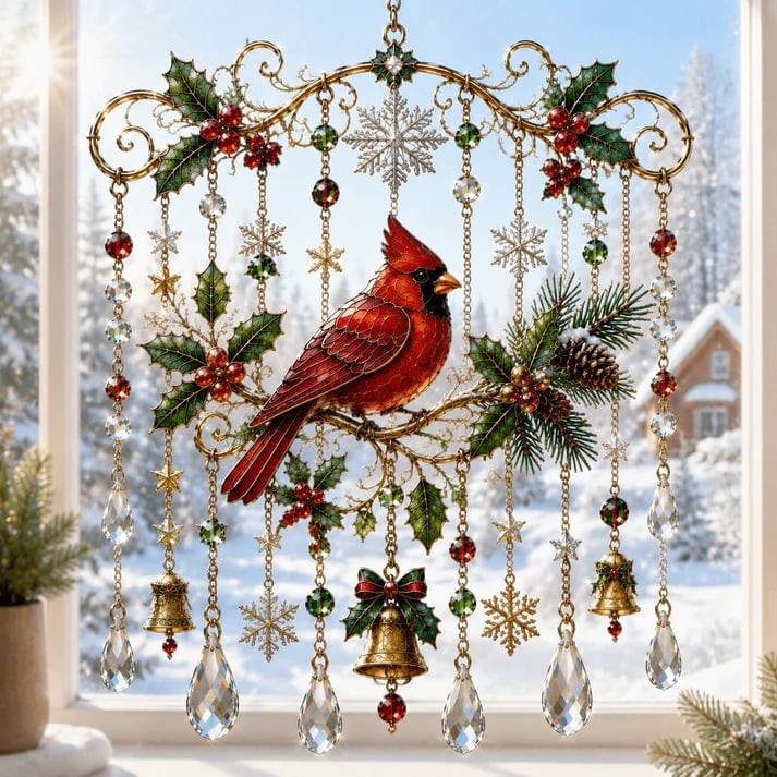 Christmas Crystal Wind Chimes – 10 Festive Hanging Ornament Designs