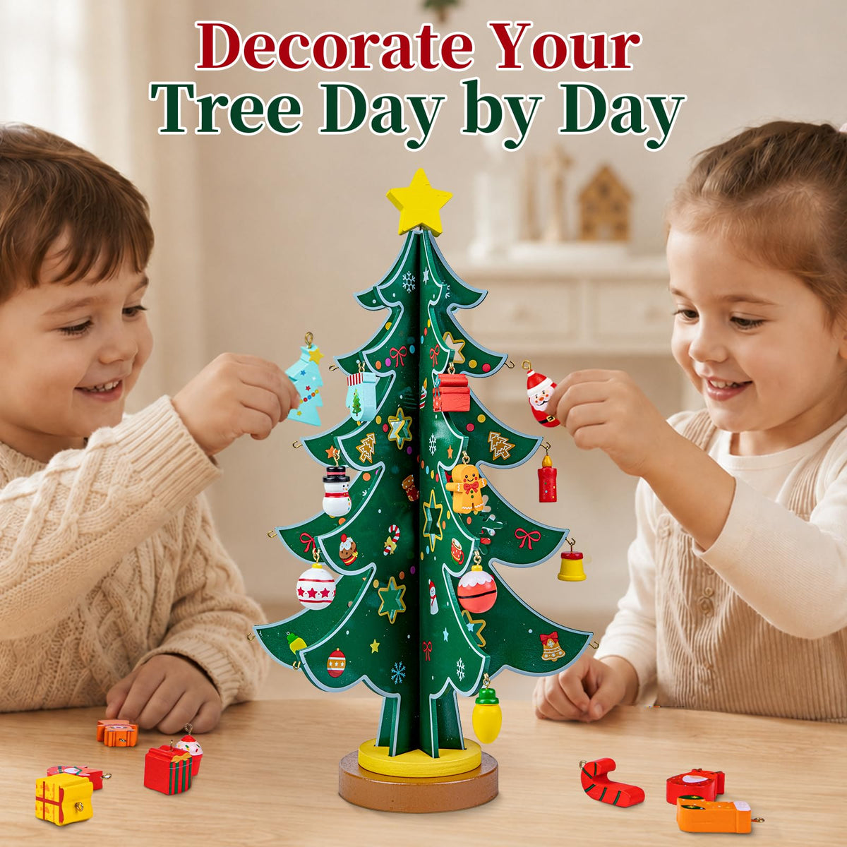 Christmas Tree Advent Calendar 2026 for Kids Adults, 24 Day Countdown Gift