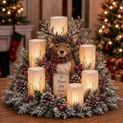Christmas Flameless LED Candles – 7 Festive Holiday Centerpiece Styles