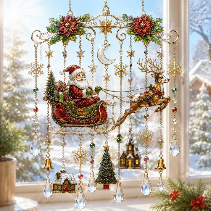 Christmas Crystal Wind Chimes – 10 Festive Hanging Ornament Designs