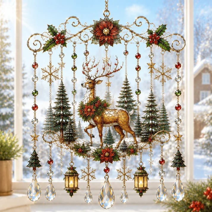Christmas Crystal Wind Chimes – 10 Festive Hanging Ornament Designs