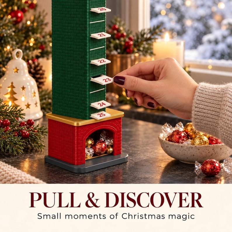Pull tab mechanism for the daily candy surprise