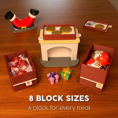 Red calendar modular compartments