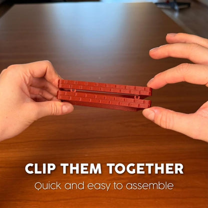 Red calendar assembly connectors