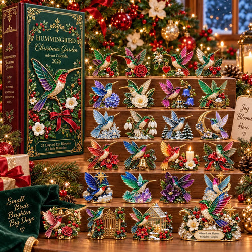 Hummingbird Christmas Garden Advent Calendar 2026 - 24 Decorative Miniatures - product view 0