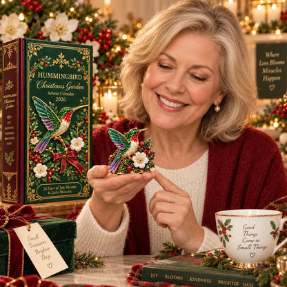 Hummingbird Christmas Garden Advent Calendar 2026 - 24 Decorative Miniatures - product view 4