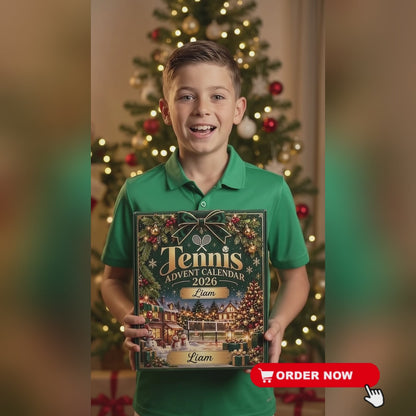 Tennis Advent Calendar 2026 – 24 Tennis-Themed Christmas Ornaments