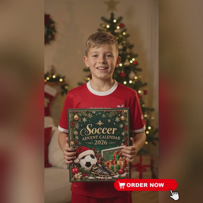 Soccer Advent Calendar 2026 – 24 Football Christmas Ornaments
