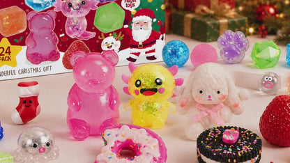 Advent Calendar 2026, 24-Day Countdown Calendar with Cute Squishy Toys