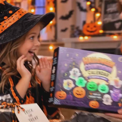 Halloween Countdown Calendar, 14 Spooky Squishy Surprise Toys