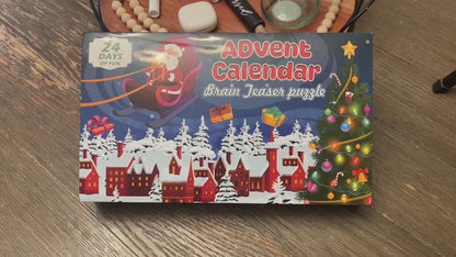 Advent Calendar 2026 Brain Teaser - 24 Days Christmas Countdown for Kids