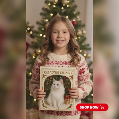 Christmas Cat Advent Calendar – 24 Festive Kitty Ornaments