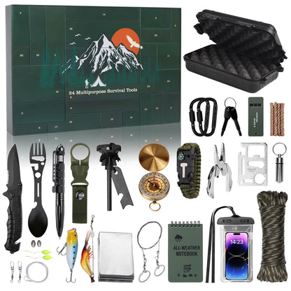 Advent Calendar Survival 2026 Men - 24 Days Christmas Countdown for Teen