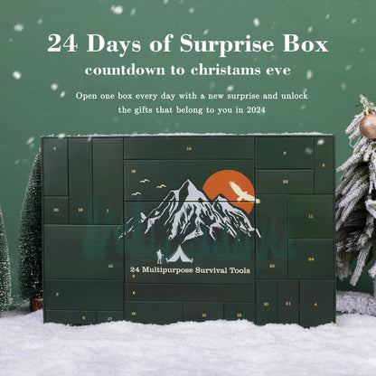 Advent Calendar Survival 2026 Men - 24 Days Christmas Countdown for Teen
