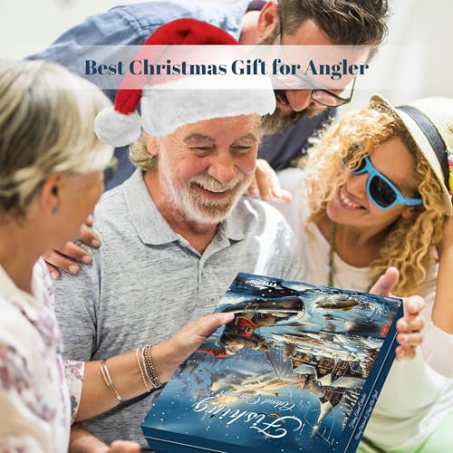 Fishing Advent Calendar 2026, 24 Day Fishing Lures Kit, Christmas Countdown Tackle Box